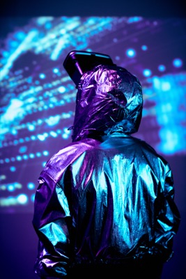 Person in VR goggles